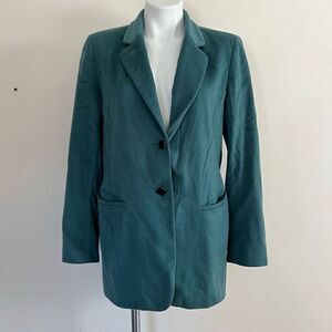 Dana Buchman Peacock Blue Peacoat
